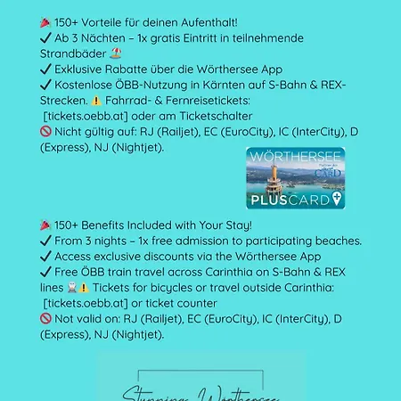 Stunning Woerthersee 15 Apartamento *